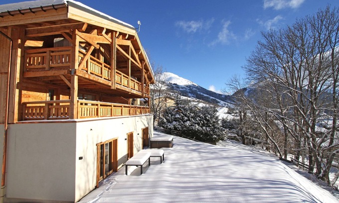 Huez-en-Oisans Ski Chalet | Magnifique chalet mitoyen, Bain à Remous