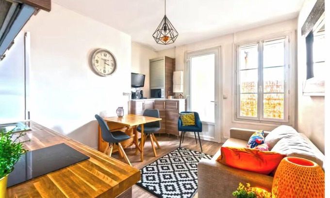 Enghien-les-Bains Apartment | Magnifique F2 centre-ville 12 min Paris - 4 pers.
