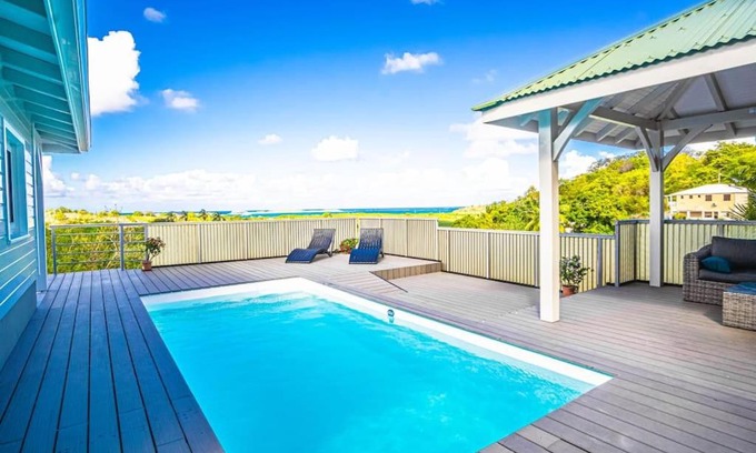 Le Francois Villa | Magnifique villa piscine, vue mer, 8 km plages