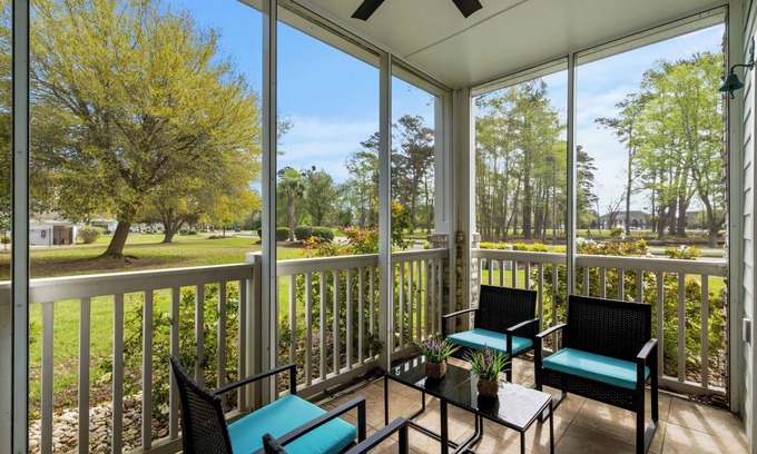 Central Myrtle Beach Condo | Magnolia Place 4639-104 | Golfside Escape Myrtlewood Villa