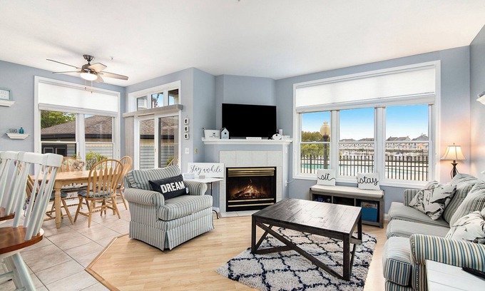 Manistee Condo | Main Floor Poolside Retreat