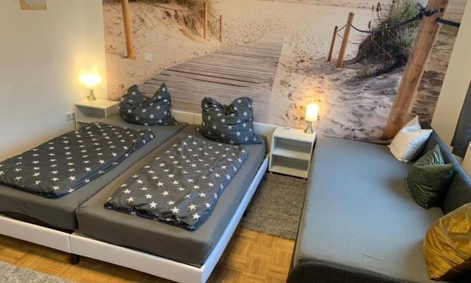 Mainaschaff Apartment | Mainpark apartment 4 rooms in a quiet apartment near Aschaffenburg for 10 people