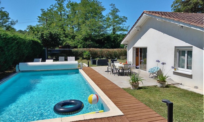 Saubion House | Maison Avec Jardin et Piscine Proche Océan