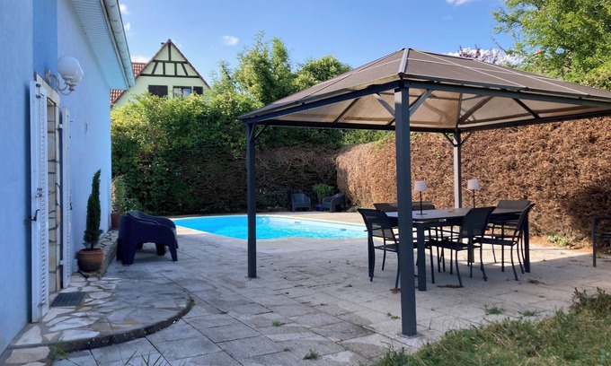 Schlierbach House | Maison Avec Piscine au Calme Entre Mulhouse et Bâle