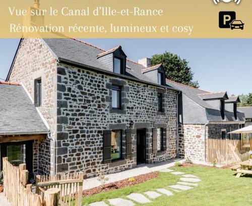 Hede House | Maison des 11 Écluses-Vue sur le Canal d'Ille-et-Rance