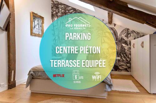 Centre Ville Villa | Maison et appartement attenant pour 10 personnes avec terrasse, cour et parking