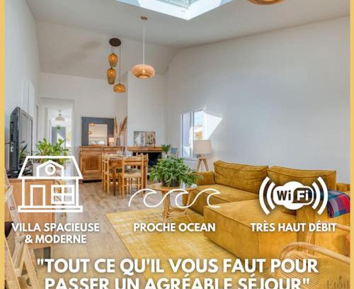 Bretignolles-sur-Mer Villa | Maison familiale piscine chauffée Jardin d'Océan