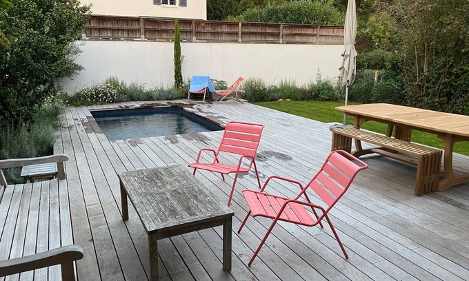 Clagny Glatigny House | Maison Versailles Avec Piscine - 8 Couchages