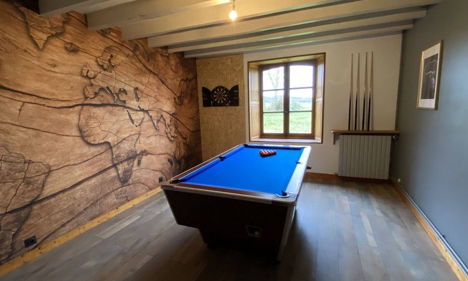 Dollon House | Maisons de Campagne à Dollon de 290m2 Toute Équipée Avec Billard et Jacuzzi