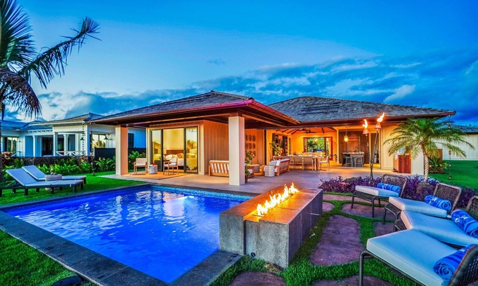 Poipu House | Maluhia Makai: Brand New Tropical Villa