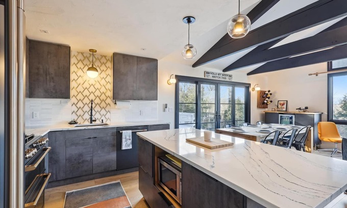 Stowe Area House | Mansfield View: 3 br, huge deck with hot tub & views!