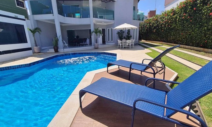 Flamengo House | Mansion Stella Maris - swimming pool, sauna and barbecue area