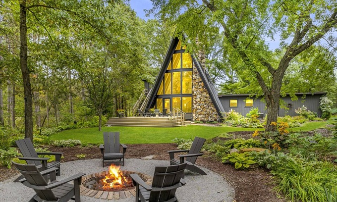 Stevens Point Cabin | Maple Bluff - A-Frame Perfection