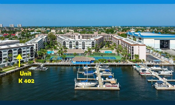 Marco Island Condo | MarcoView 402 - A Slice of Paradise! Premier Waterfront Location @Anglers Cove!