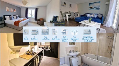 Cheltenham Apartment | Margam's Alvington House for Business Travellers, Relocator or Families with FREE Parking, High Speed Internet and fully equipped kitchen
