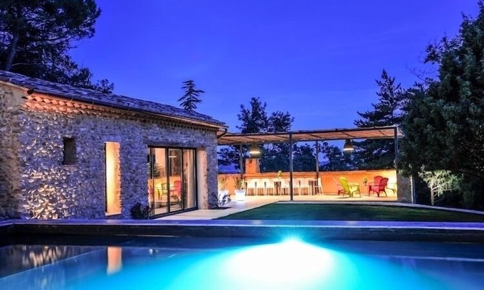 Saint-Romain-en-Viennois House | MAS 5* SAINT QUENIN® 26 pers - Heated swimming pool - Jacuzzi -Sauna - Air conditioning