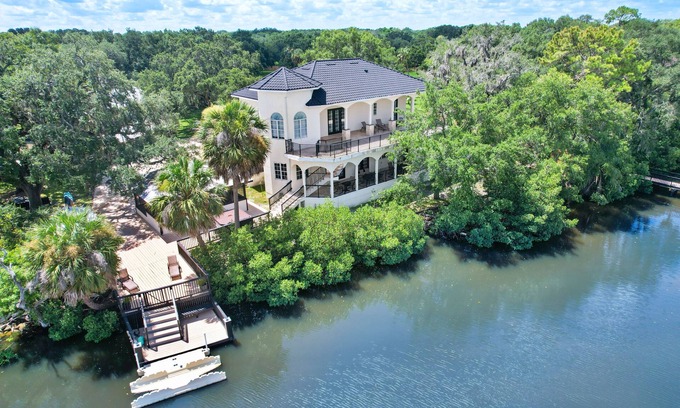 Greater Palm River Point CDC House | Massive waterfront Villa (Gated)