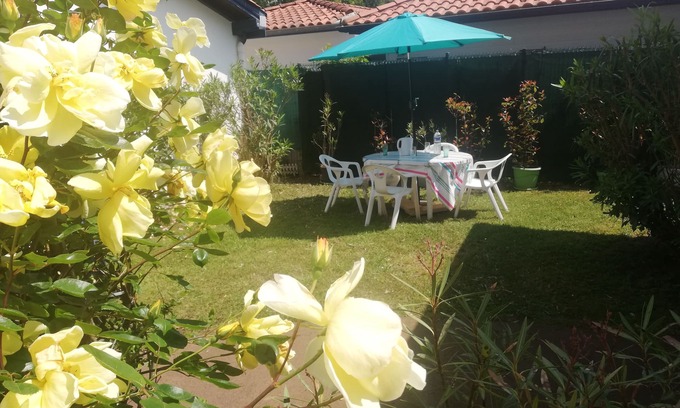 Hendaye Condo | Matxuka ocean 100m Hendaye beach, maisonnette enclosed green space