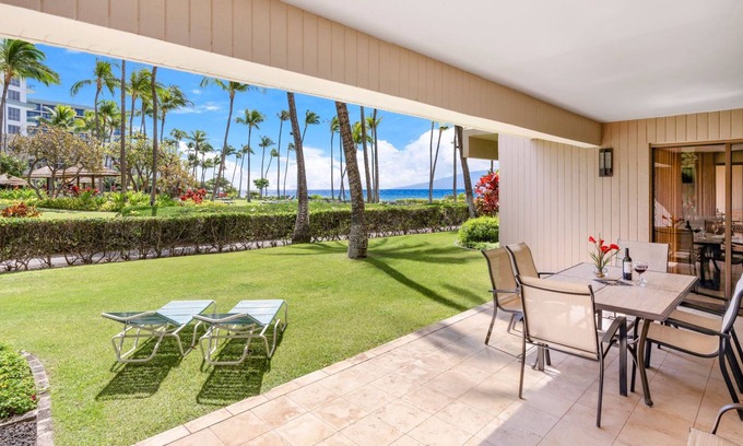 Kaanapali Condo | Maui Resort Rentals: Kaanapali Alii 314 – Expansive 2BR+DEN Ground-Floor Residence, Luxuriously Remodeled, Steps to the Beach!