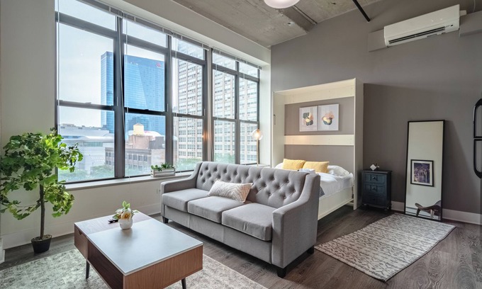 Near South Side Apartment | McCormick Place Designer Studio with optional parking for up to 4 guests