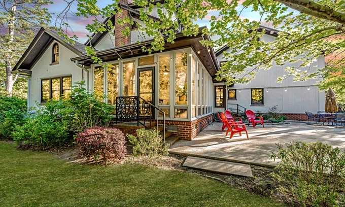 Southern Pines House | MCM Spanish Revival Estate across street from Southern Pines Golf Club