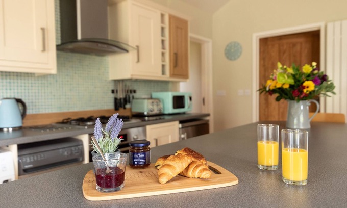 Cheddar Cabin | Meadow View lodge - Sleeps 4/5 with private hot tub
