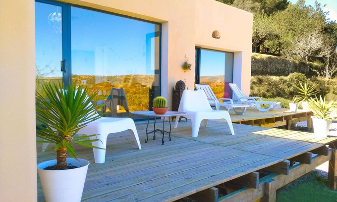 Alcalali House | Mediterranean Eco house. Sea and mountain views.