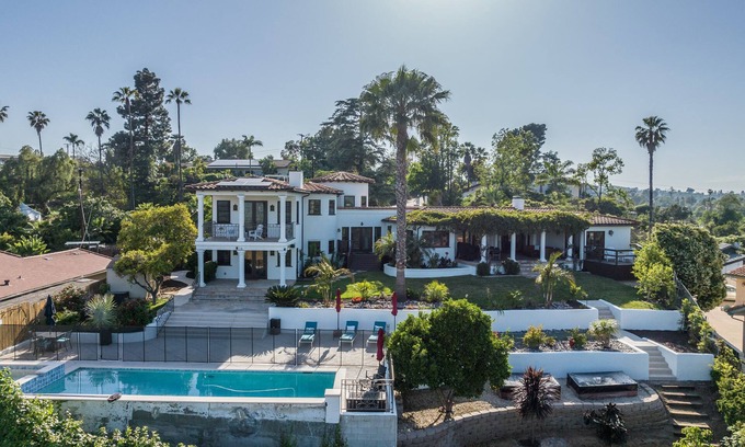 Casa de Oro-Mount Helix House | Mediterranean Oasis: Views, Game Room, Pool & Spa!