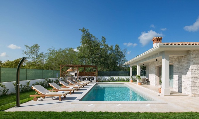 Labin Villa | Mediterranean villa with large private pool and garden, ideal for relaxing.