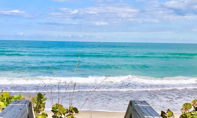 Melbourne Beach Condo | Melbourne Beach Beachfront, Oceanfront with a nearly secluded Beach Unit A