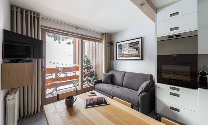 Les Allues Apartment | MERIBEL MOTTARET 3 ROOMS FAMILY REDESIGNED - SKIS AND SHOPS AT THE FEET