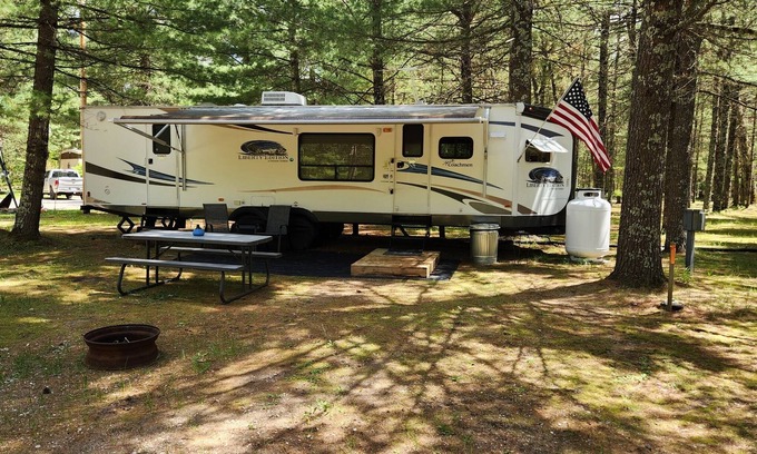 Wellston House | Methner's Liberty Edition RV near Tippy Dam & the Pine/Manistee Rivers