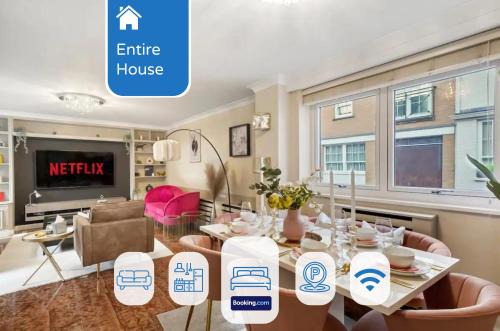 Knightsbridge House | Mews House London with Private Patio & Parking