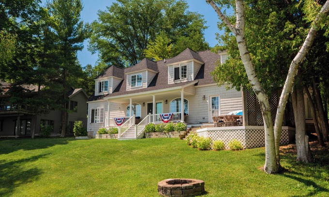 Leland House | Mid August dates still available. Waterfront home directly on Lake Leelanau