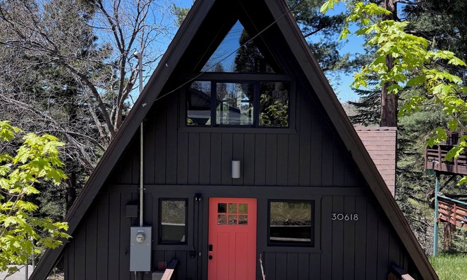 Running Springs Cabin | Mid-Century A-Frame Time Capsule! Escape to the mountains and get out in nature to hike, enjoy the lakes, and skiing/snowboarding!