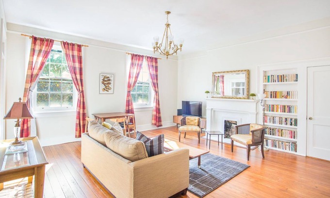 Historic Downtown Savannah Apartment | Mid-Century Cool + Private Parking for 2 Cars on Liberty by Lucky Savannah