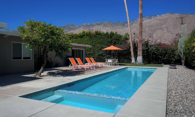 Tahquitz River Estates House | Mid-Century Desert Oasis Private Pool & Spa