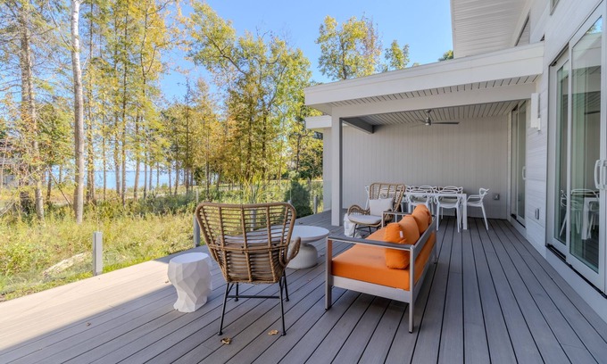Northport House | Mid Century Modern Newly Constructed home in Northport Sleeps 8