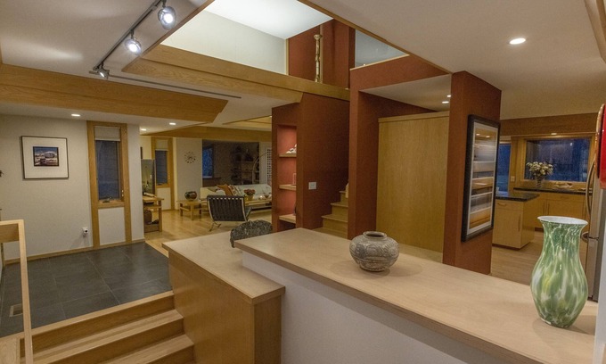 Midland House | Mid-Century Modern Retreat on Private 10 Acres with 1-Acre Pond & Nature Trails.