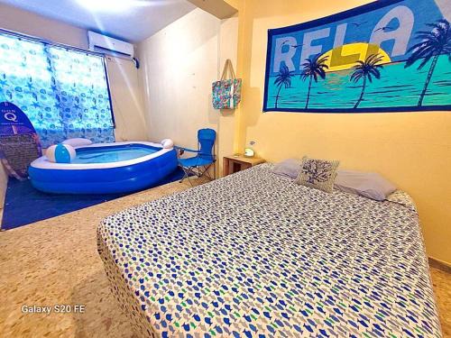 Gobernador Pinero Apartment | Mid-City Beach Apartment With Indoor LED Pool