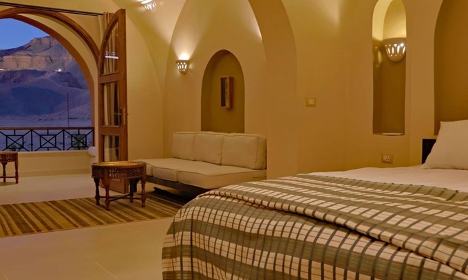 Luxor House | Middle Floor Suite at Malkata House: Desert Views & Pool