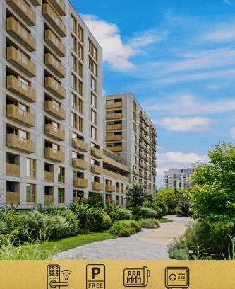 Aviatiei Apartment | Mido Aviatie Park Apartments with Private Parking & Self Check-in