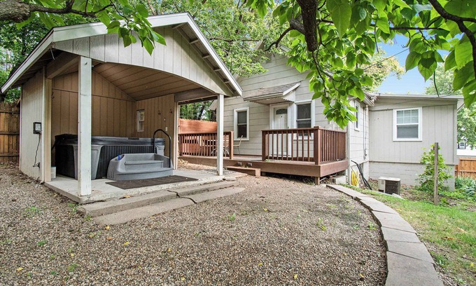 Benson House | Midtown Spot! Lovely Fenced Backyard & Hot Tub!