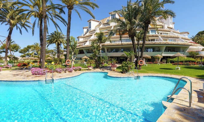 Mijas Apartment | "Mijas Costa Modern 2 Bed Apartment" with Sea & Mountain View, Pool & Garden