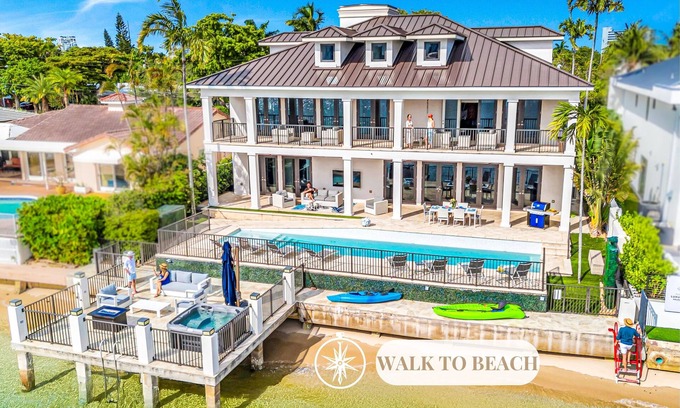 Harbour Inlet House | Million Dollar Views/Private beach/Heated pool/Walk to Beach/Harbourview Key | VlLLAS