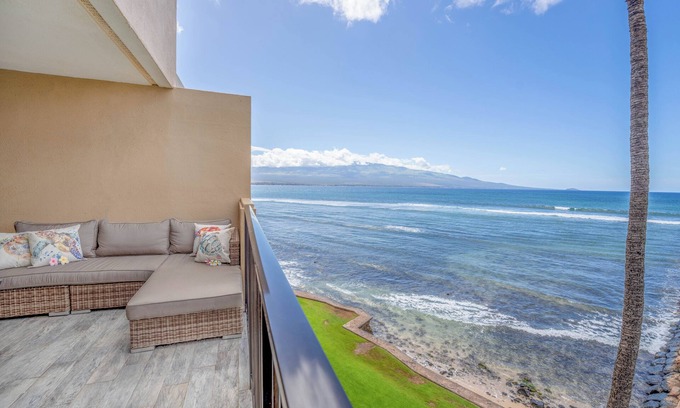 Maalaea Condo | *Milowai 410* Prime Oceanfront Maui Condo, A/C!
