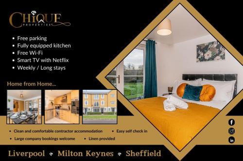 Milton Keynes House | Milton 5BR House with free parking, 3.5 Bathrooms ideal for CONTRACTORS & WEEKEND stays