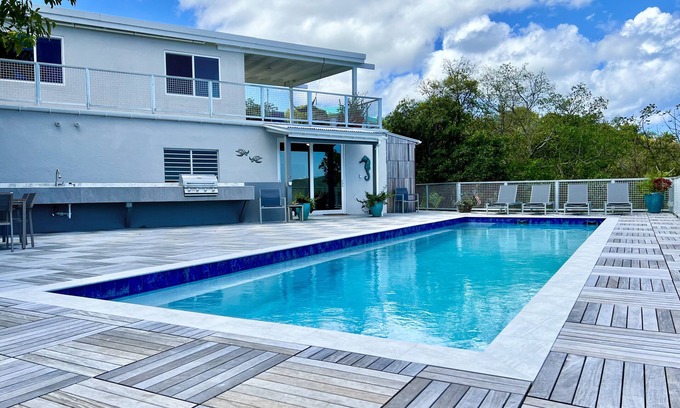 Rosendal House | Minutes from Magens Bay, gated property, large pool & outdoor entertainment area