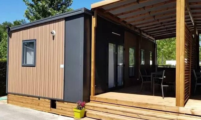 Sadirac House | Mobil-Home Tribu 6 Zimmer 10 Personen Klimaanlage + TV 3sdb