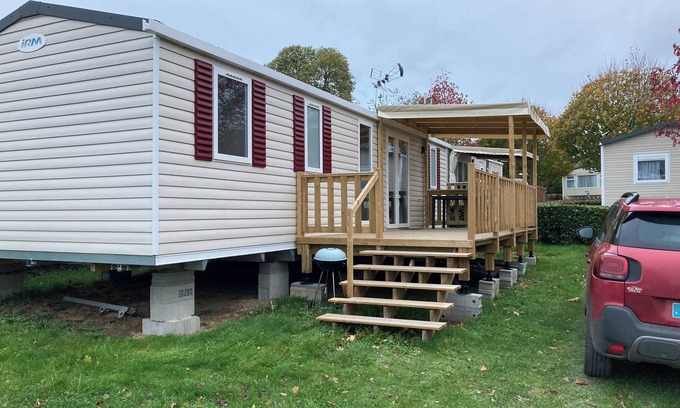 Litteau House | Mobile Home Agréable Situé Dans Camping à 40 mn des Plages du Débarquement